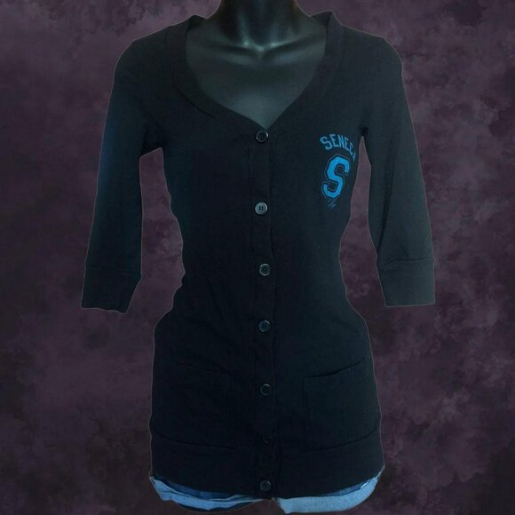 Y2K Black Tight Cardigan - Picture 2 of 6